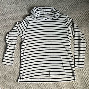 LL Bean Ribbed Cowl Neck top